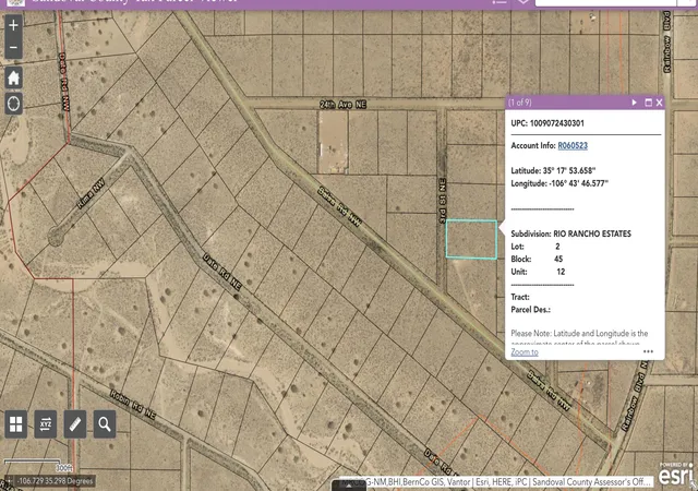 Photo 1 of Land for sale at Sub Rio Rancho Ests Lot 2, Rio Rancho, NM 87144 | MLS# 1111313 | Listing updated on 2026-09-21