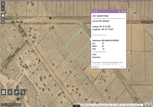 Photo 1 of Land for sale at Sub Rio Rancho Ests Lot 37, Rio Rancho, NM 87144 | MLS# 1111315 | Listing updated on 2026-09-21