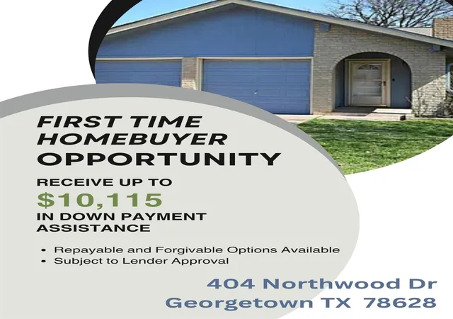 Photo 1 of Single family home for sale at 404 Northwood Dr, Georgetown, TX 78628 | MLS# 4948620 | Listing updated on 2026-09-28