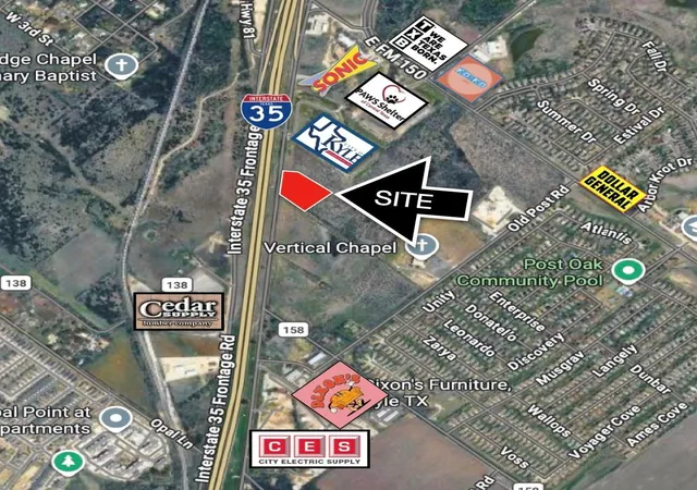 Photo 1 of Land for sale at 23091 Ih 35 Fwy, Kyle, TX 78640 | MLS# 4599680 | Listing updated on 2026-09-14