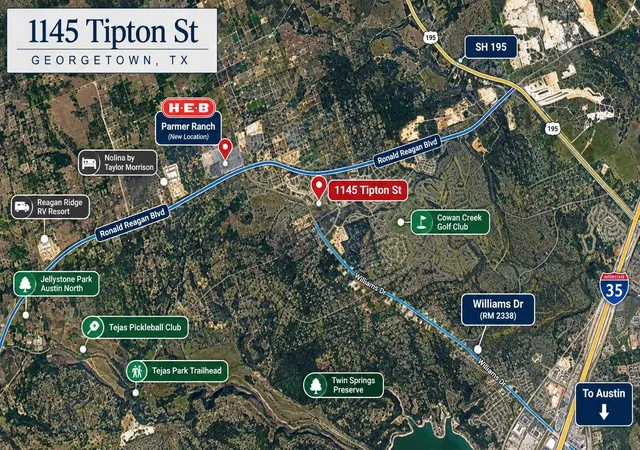 Photo 2 of Single family home for sale at 1145 Tipton St, Georgetown, TX 78633 | MLS# 6757116 | Listing updated on 2026-09-11