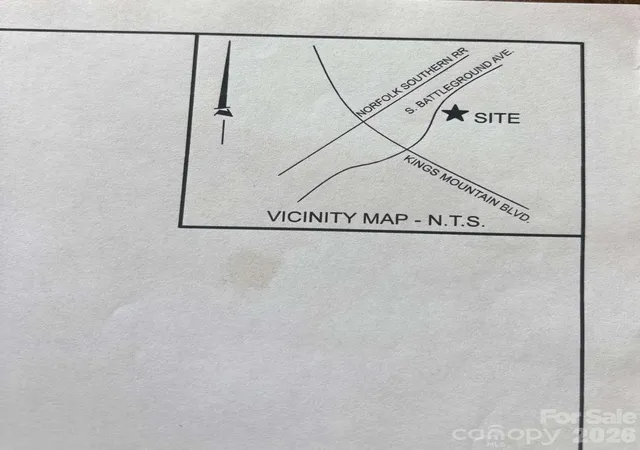 Photo 2 of Land for sale at 1331 S Battleground Ave, Kings Mountain, NC 28086 | MLS# 4423198 | Listing updated on 2026-09-11