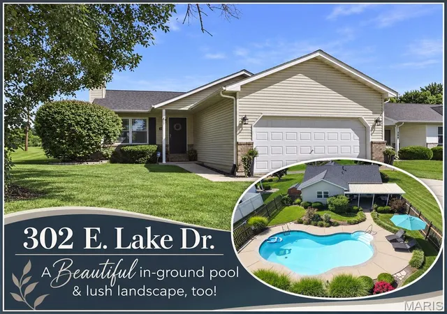 Photo 1 of Single family home for sale at 302 E Lake Dr, Edwardsville, IL 62025 | MLS# MIS26054260 | Listing updated on 2026-09-29