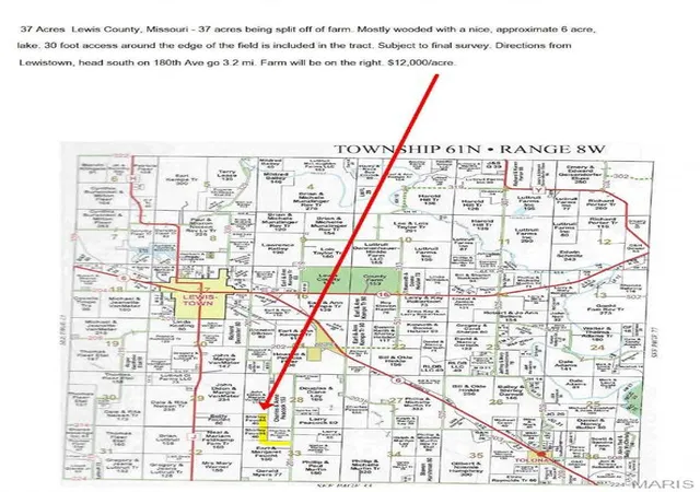 Photo 4 of Land for sale at 30 Lewis Cr 201, Lewistown, MO 63452 | MLS# MIS26058249 | Listing updated on 2026-09-10