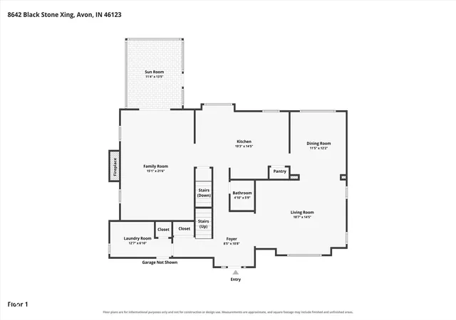Photo 3 of Single family home for sale at 8642 Black Stone Xing, Avon, IN 46123 | MLS# 22121432 | Listing updated on 2026-09-11