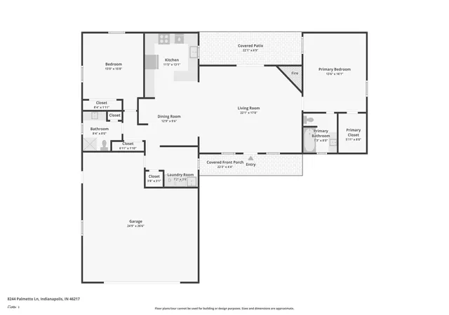 Photo 34 of Single family home for sale at 8244 Palmetto Ln, Indianapolis, IN 46217 | MLS# 22124456 | Listing updated on 2026-10-02