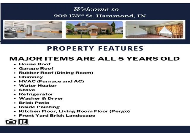 Photo 2 of Single family home for sale at 902 173rd Street, Hammond, IN 46324 | MLS# 843070 | Listing updated on 2026-09-12