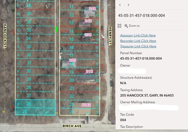 Photo 2 of Land for sale at 205 N Hancock St, Gary, IN 46403 | MLS# 845362 | Listing updated on 2026-09-15