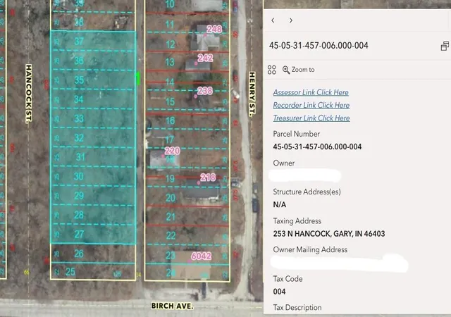 Photo 3 of Land for sale at 205 N Hancock St, Gary, IN 46403 | MLS# 845362 | Listing updated on 2026-09-15