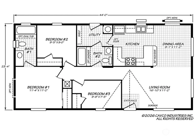 Photo 3 of Manufactured home for sale at 0 Atterberry Cavco Ev24443e #EV5, Sequim, WA 98382 | MLS# NWM2580454 | Listing updated on 2026-09-26