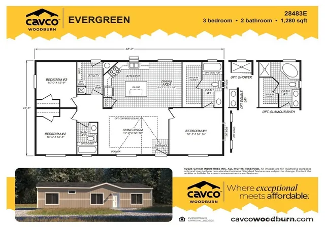 Photo 2 of Manufactured home for sale at 0 Atterberry Cavco 28483e #EV7, Sequim, WA 98382 | MLS# NWM2581131 | Listing updated on 2026-09-26