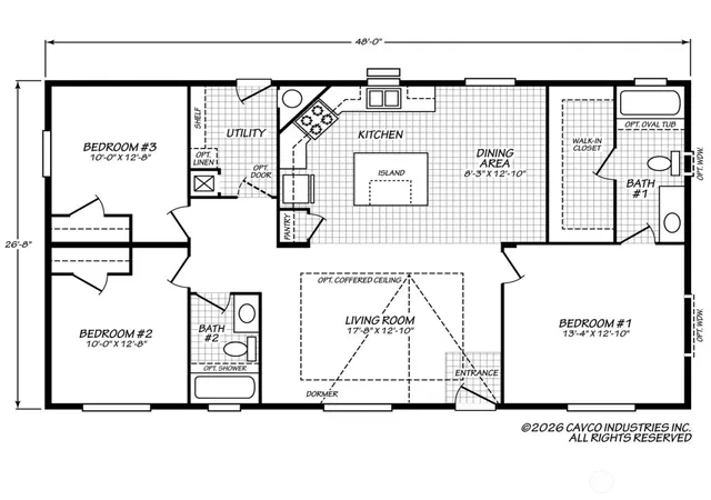 Photo 3 of Manufactured home for sale at 0 Atterberry Cavco 28483e #EV7, Sequim, WA 98382 | MLS# NWM2581131 | Listing updated on 2026-09-26