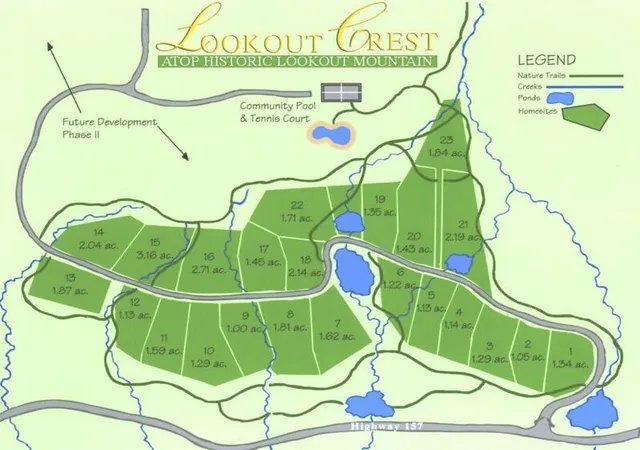Photo 2 of Land for sale at 0 Lookout Crest Lane, Lookout Mountain, GA 30750 | MLS# 2484643 | Listing updated on 2026-10-07