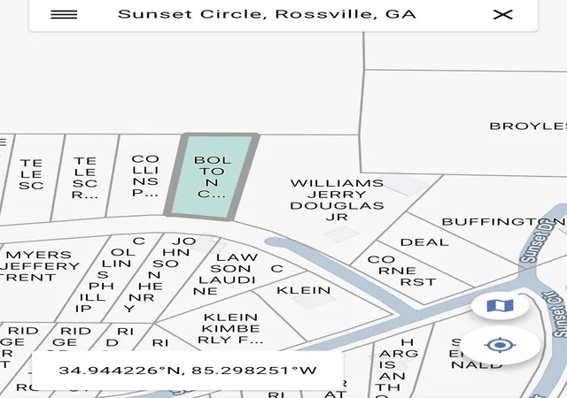 Photo 2 of Land for sale at 0 Sunset Cir, Rossville, GA 30741 | MLS# 3540488 | Listing updated on 2026-09-11