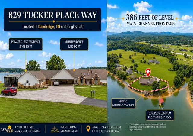 Photo 2 of Single family home for sale at 829 Tucker Pl Way, Dandridge, TN 37725 | MLS# 3299398 | Listing updated on 2026-09-11