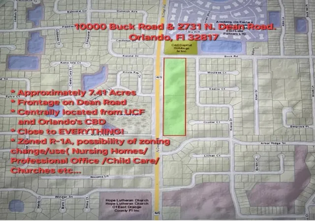 Land for sale at 10000 Buck Rd, ORLANDO, FL 32817 | MLS# O6377093