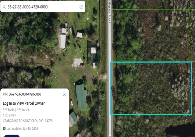 Photo 1 of Land for sale at Crabgrass Rd, Saint Cloud, FL 34773 | MLS# O6421723 | Listing updated on 2026-09-09