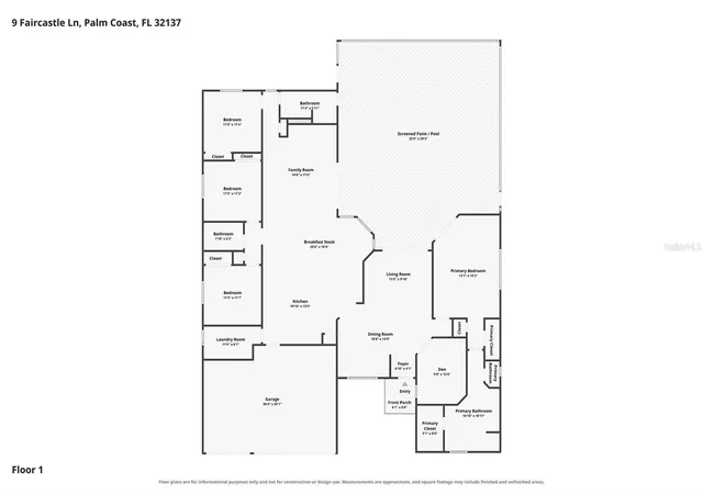 Photo 4 of Sale Pending at 9 Faircastle Ln, Palm Coast, FL 32137 | MLS# FC320861 | Listing updated on 2026-09-10