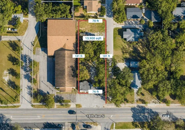 Land for sale at 1795 17th Street S, Saint Petersburg, FL 33712 | MLS# O6439143