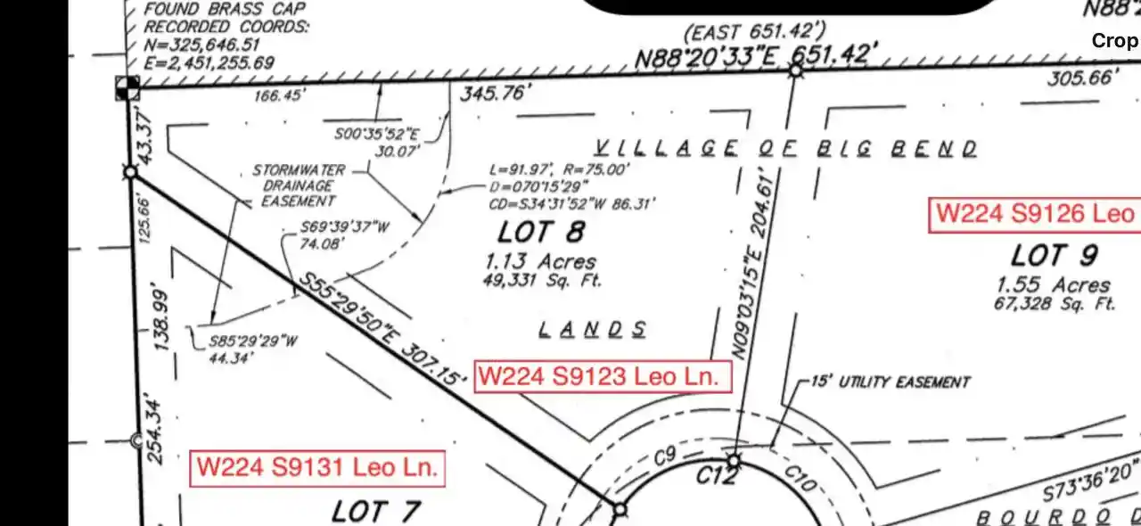Photo 2 of Land for sale at Lt8 Leo Lane Lane, Big Bend, WI 53103 | MLS# 1942190 | Listing updated on 2026-08-30
