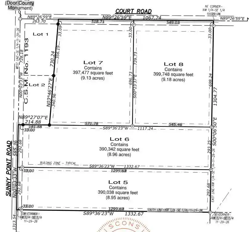 3rd image of 6800 Sunny Point Road Road, Egg Harbor, WI 54209 | MLS# 50317957