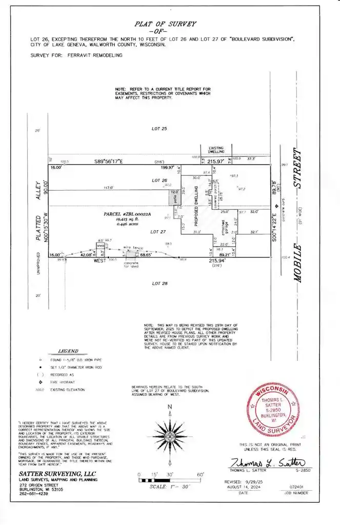 Photo 3 of Land for sale at Lt 26 Mobile Street Street #Lt27, Lake Geneva, WI 53147 | MLS# 1943828 | Listing updated on 2026-06-24