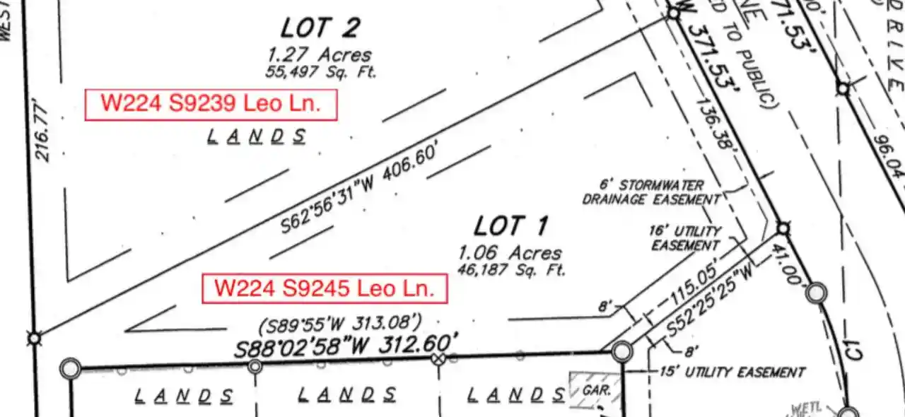 Photo 4 of Land for sale at Lt 1 Leo Lane Lane, Big Bend, WI 53103 | MLS# 1948625 | Listing updated on 2026-08-31
