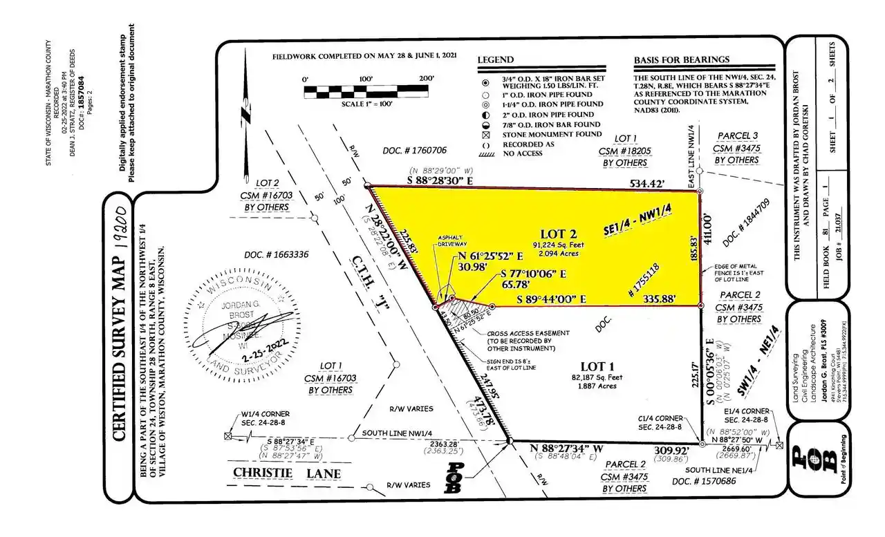Homes for sale in Weston, WI | 6703 County Road J #2.094 Acres County R, Weston, WI 54476 | MLS# 22600652