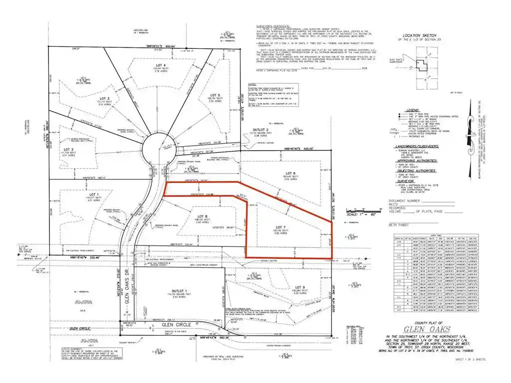 5th image of Lot 7 Glen Oaks Dr Dr, River Falls, WI 54022 | MLS# 7025353