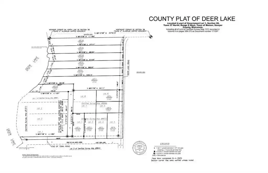 Photo 4 of Land for sale at Lake Lot 7(373 Acres) Deer Lake Road Road, Exeland, WI 54835 | MLS# 1598940 | Listing updated on 2026-04-29