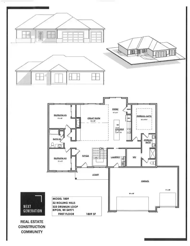 Photo 2 of Single family home for sale at 333 Drumlin Loop Loop, Ripon, WI 54971 | MLS# 2020620 | Listing updated on 2026-08-27