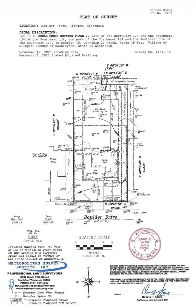 Homes for sale in Slinger, WI | 2488 Boulder Dr Dr, Slinger, WI 53086 | MLS# 1958729