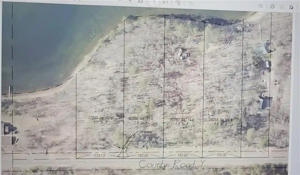 Photo 2 of Land for sale at 12029 Lot 1 & 2 E County Hwy Y, Gordon, WI 54838 | MLS# 1600420 | Listing updated on 2026-07-08