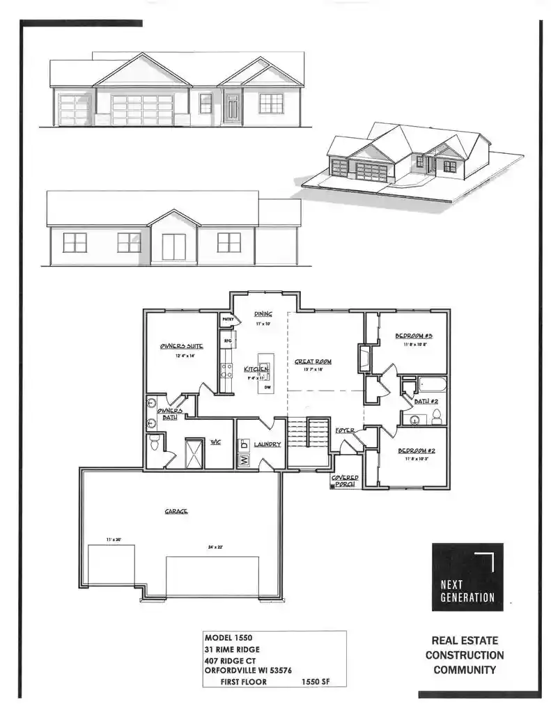 Homes for sale in Orfordville, WI | 407 Ridge Court Court, Orfordville, WI 53576 | MLS# 2023059