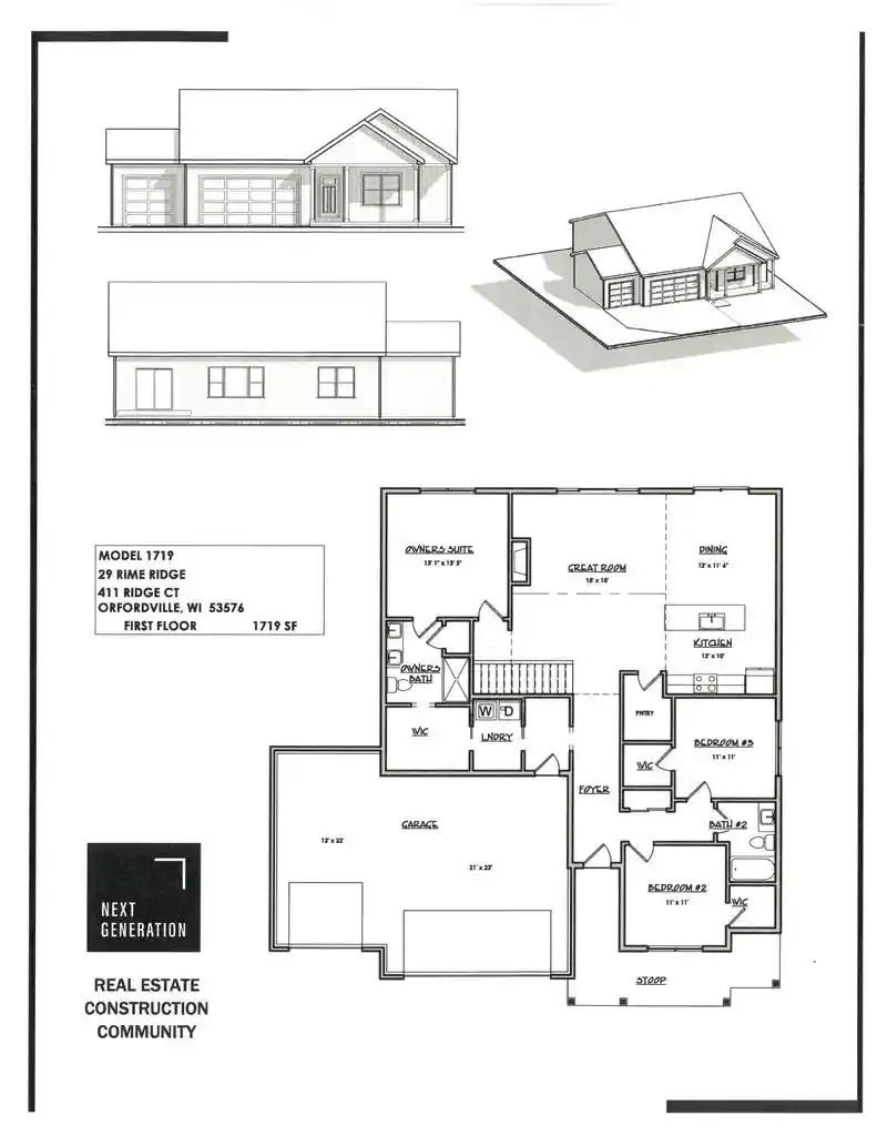 Homes for sale in Orfordville, WI | 411 Ridge Court Court, Orfordville, WI 53576 | MLS# 2023080