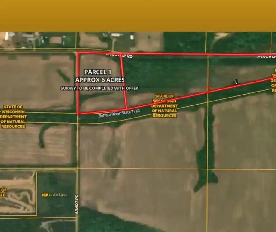 Homes for sale in Fairchild, WI | 0 Mcgower Road Lot 1 6 A +/, Fairchild, WI 54741 | MLS# 1601435