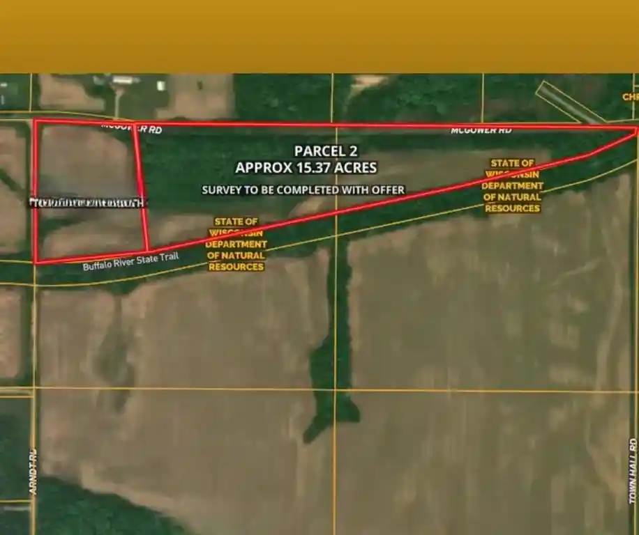 Homes for sale in Fairchild, WI | 0 Mcgower Road Lot 2 1537 +/-, Fairchild, WI 54741 | MLS# 1601436