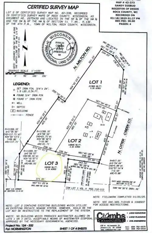 Homes for sale in Milton, WI | 10519 N Otter Creek Road Road, Milton, WI 53563 | MLS# 2025270