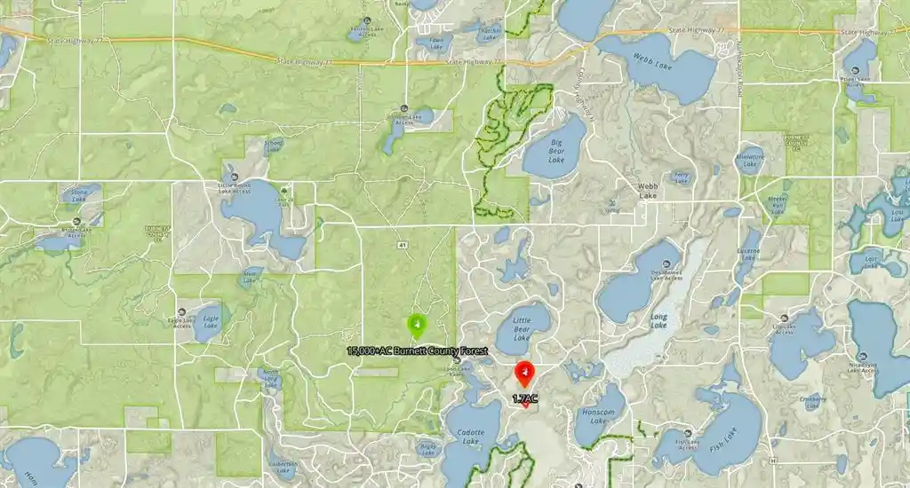 3rd image of Lot 14 Loon Lake Road Road, Danbury, WI 54830 | MLS# 1602344