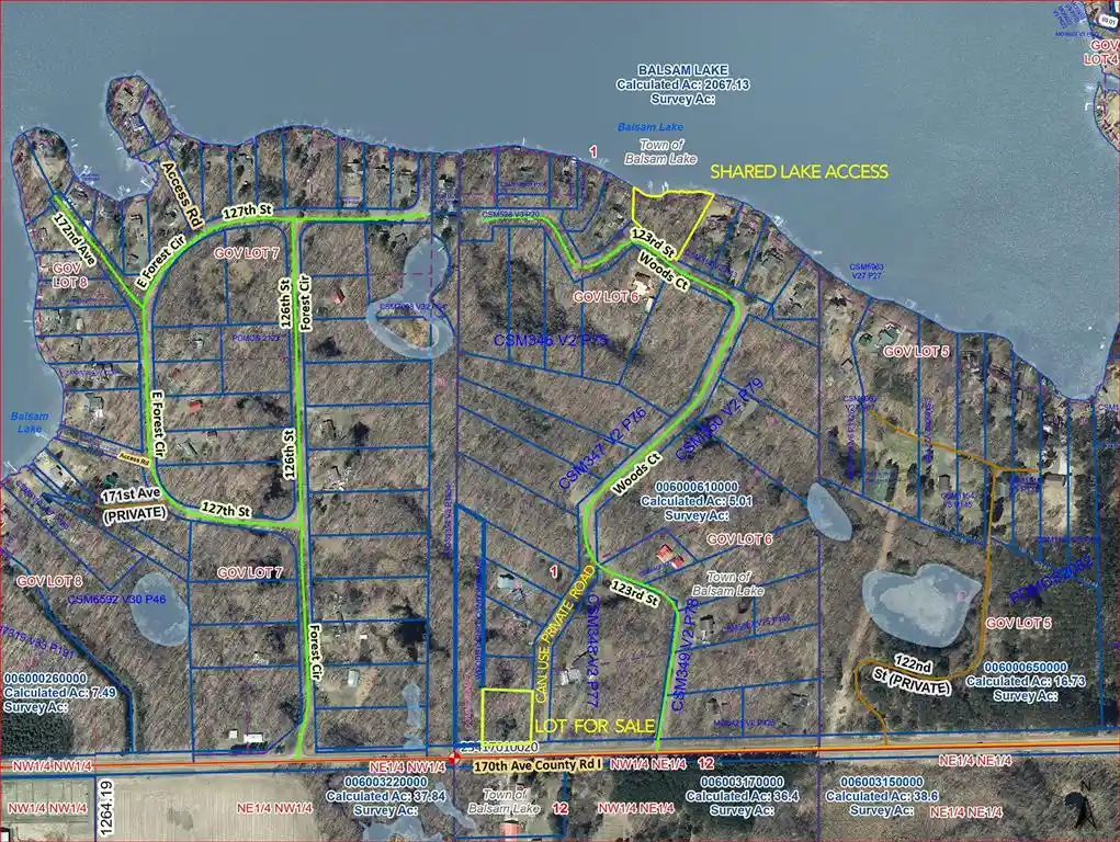 Photo 3 of Land for sale at Xxx County Road I, Balsam Lake, WI 54810 | MLS# 1602879 | Listing updated on 2026-07-02