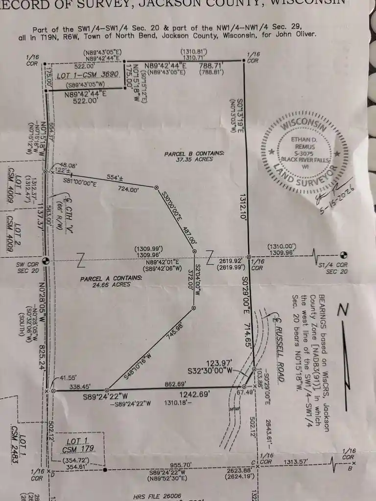 Photo 2 of Land for sale at Tbd County Road V, Melrose, WI 54642 | MLS# 1972485 | Listing updated on 2026-08-26