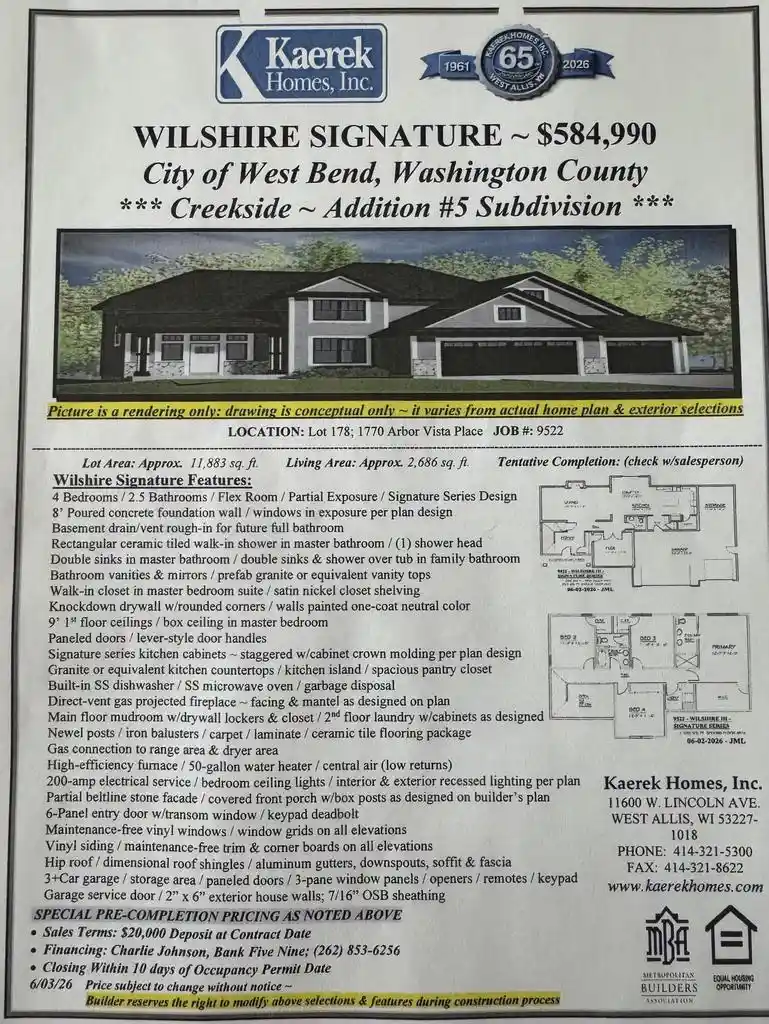 2nd image of 1770 Arbor Vista Pl Pl, West Bend, WI 53095 | MLS# 1975463