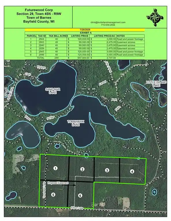 Photo 7 of Land for sale at 21xx Ellison Lake Road, Barnes, WI 54873 | MLS# 1604308 | Listing updated on 2026-08-18