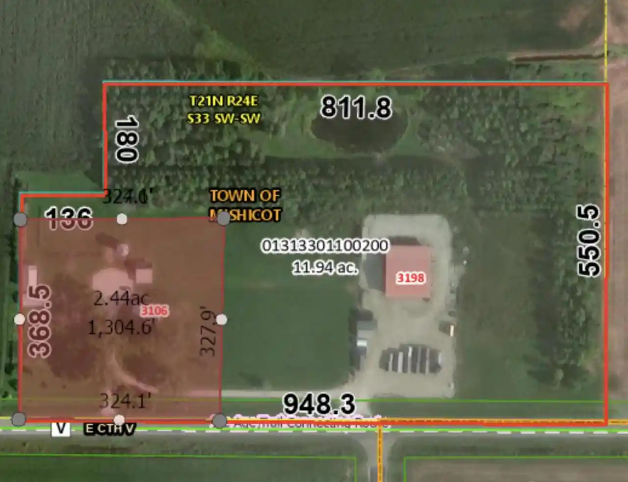 Single family home for sale at 3106 E Cth V Hwy, Mishicot, WI 54228 | MLS# 1979298