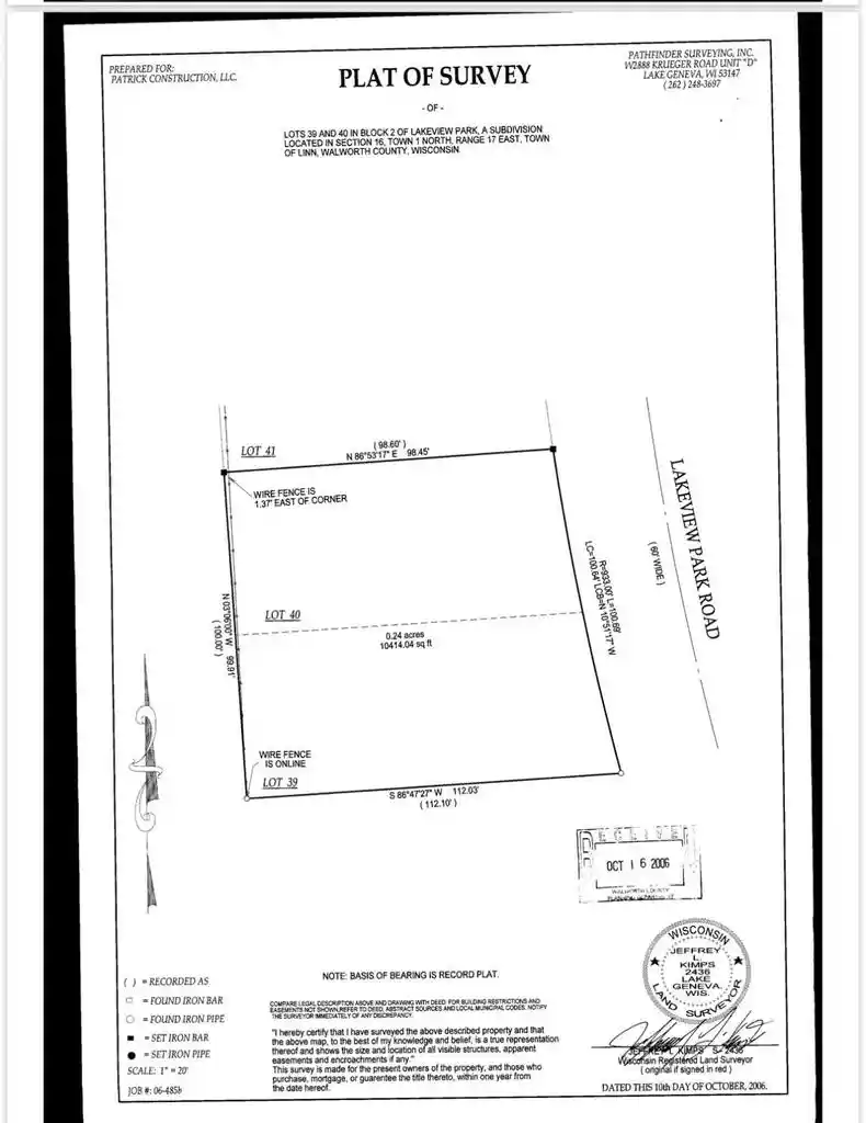 Photo 3 of Land for sale at Lots 39 43 Lakeview Park Dr #-43, Lake Geneva, WI 53147 | MLS# 1980094 | Listing updated on 2026-09-18
