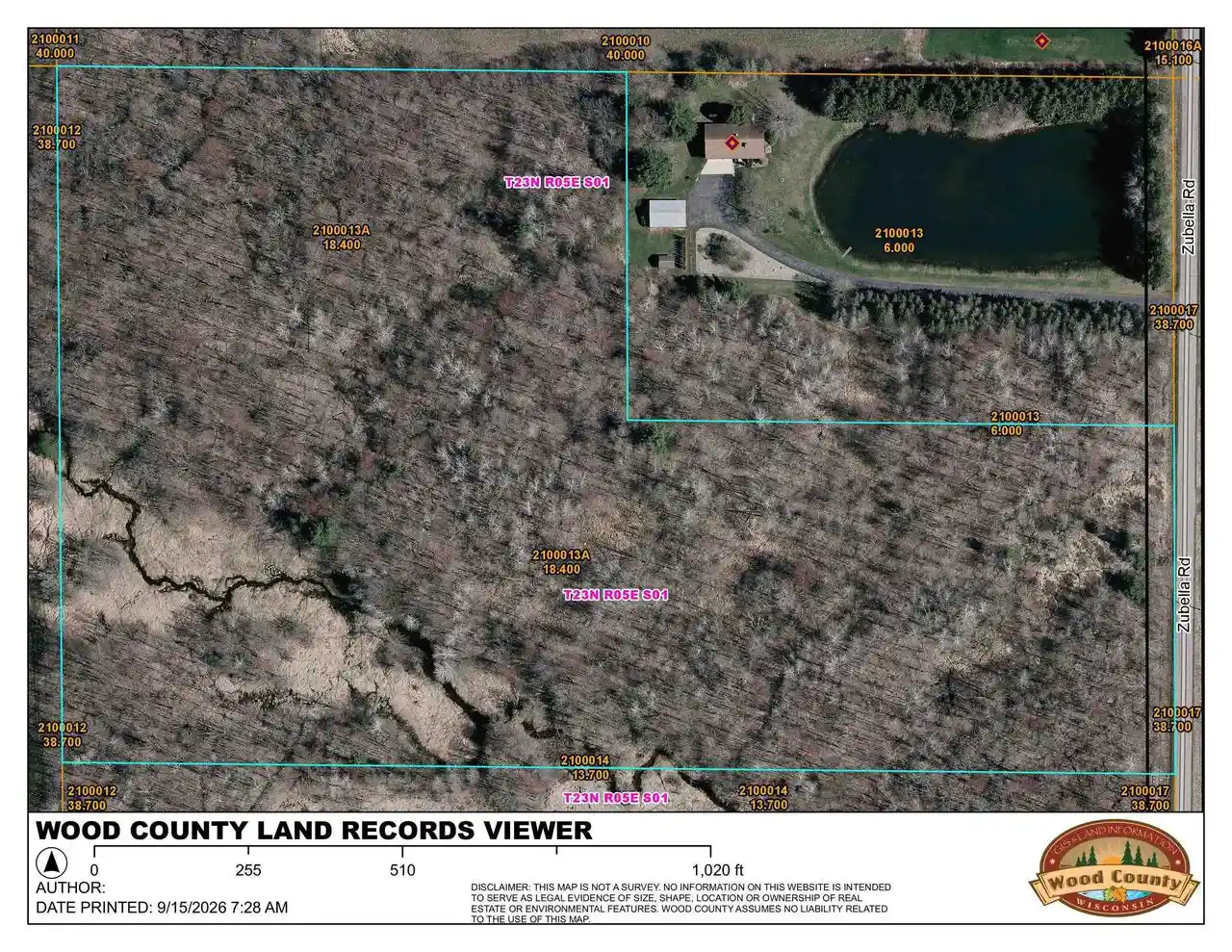 Photo 2 of Land for sale at 184 Acres Zubella Rd, Rudolph, WI 54475 | MLS# 22604629 | Listing updated on 2026-09-23