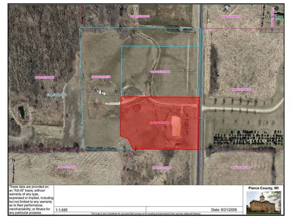 Photo 2 of Land for sale at N6015 670th Street, Ellsworth, WI 54011 | MLS# 7147726 | Listing updated on 2026-09-21
