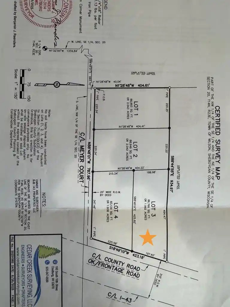 Photo 2 of Land for sale at Frontage Rd, Sheboygan, WI 53081 | MLS# 50333409 | Listing updated on 2026-09-29