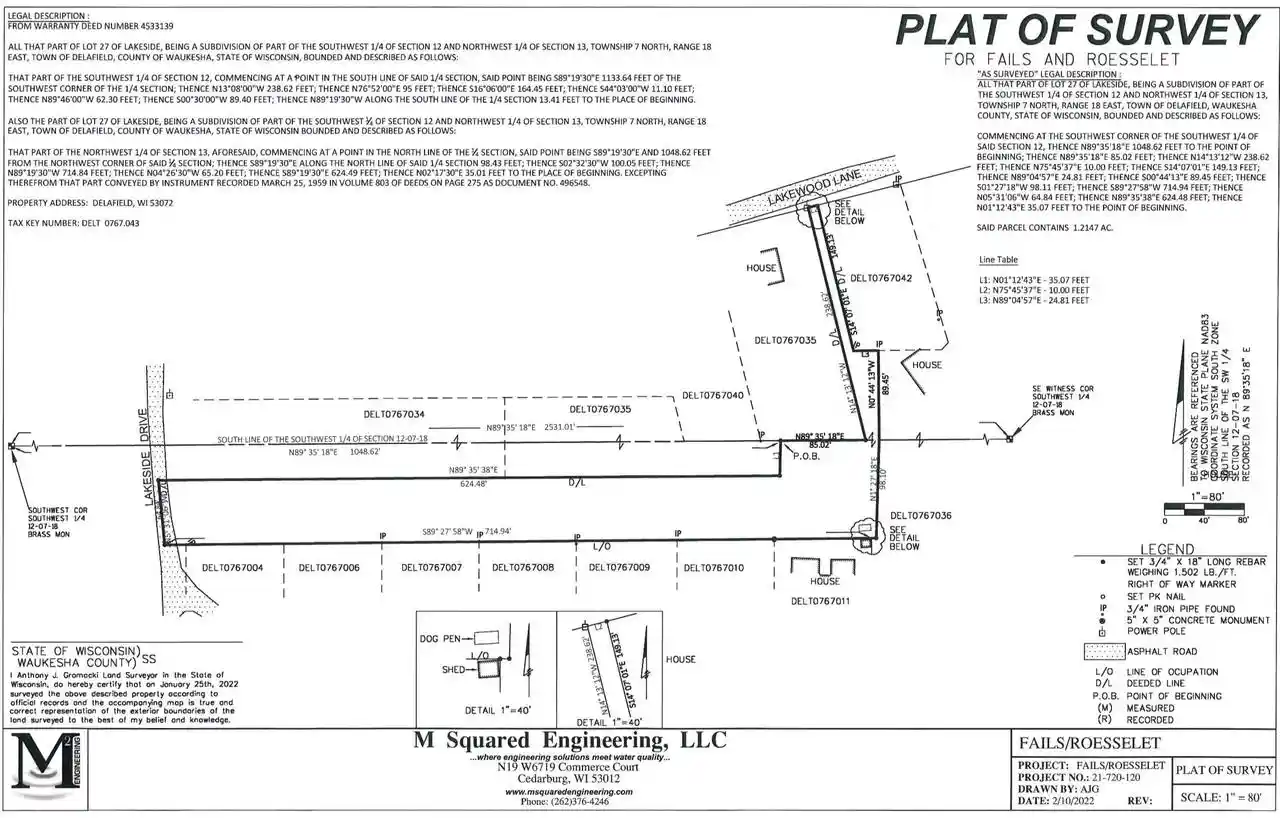 Photo 3 of Land for sale at Lt27 W Lakeside Dr, Delafield, WI 53018 | MLS# 1982592 | Listing updated on 2026-10-02