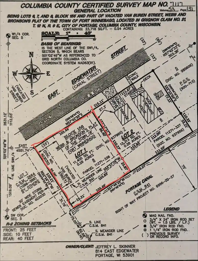 Photo 1 of Land for sale at Lot E 1 Edgewater St, Portage, WI 53901 | MLS# 2033749 | Listing updated on 2026-10-02